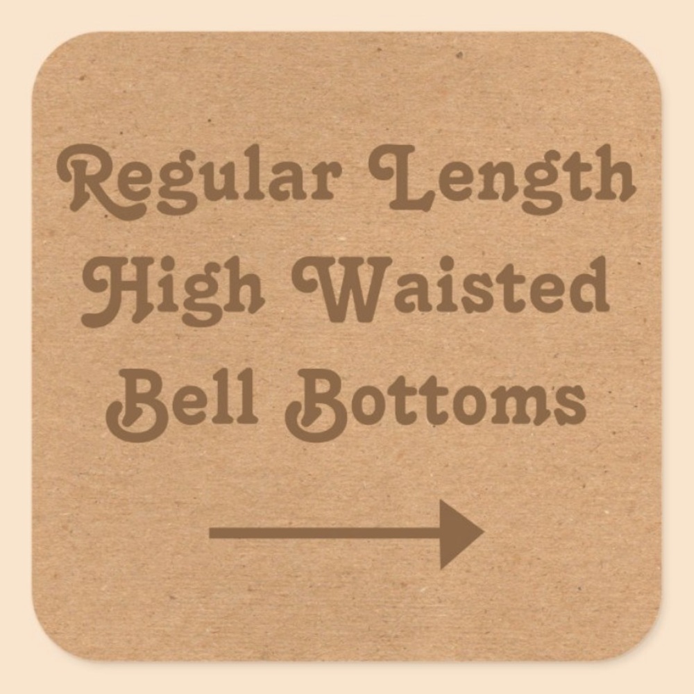 REGULAR LENGTH HIGH WAISTED BELL BOTTOMS